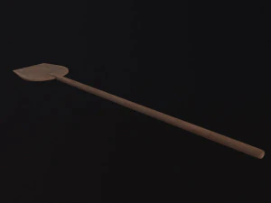 Medieval Bread Paddle 3D Model