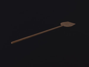 Medieval Bread Paddle 3D Model