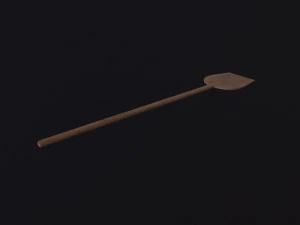 Medieval Bread Paddle 3D Model