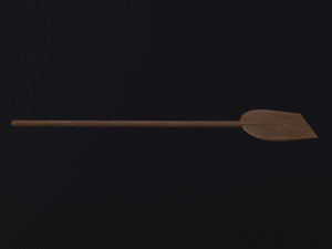 Medieval Bread Paddle 3D Model