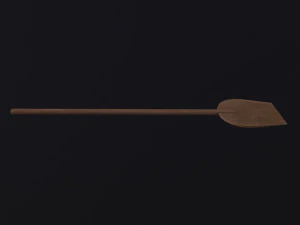 Medieval Bread Paddle 3D Model