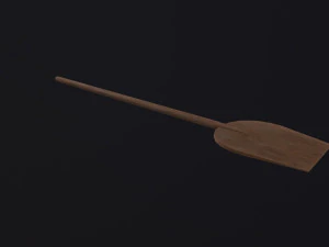 Medieval Bread Paddle 3D Model