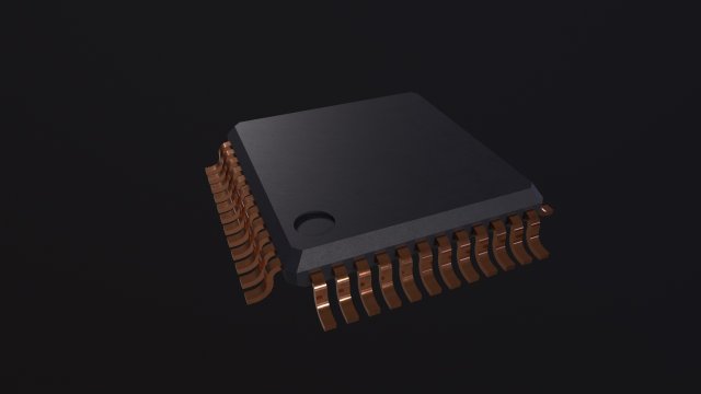 Microchip Modelo 3D .c4d .max .obj .3ds .fbx .stl .blend 