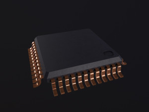 Microchip Modelo 3D
