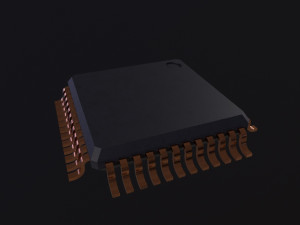 Microchip Modelo 3D