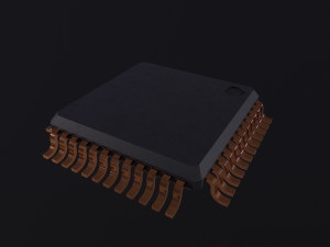 Microchip Modelo 3D