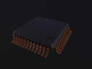 Microchip Modelo 3D