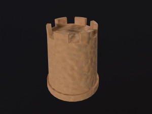Beach sand tower Modelo 3D