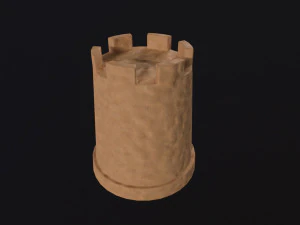 Пляжная песчаная башня 3D Модель