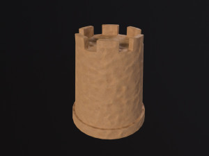 Beach sand tower 3D Model