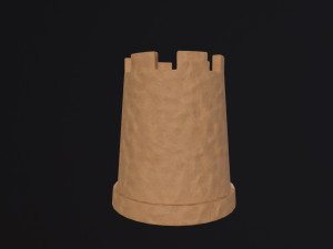 Beach sand tower 3D Model