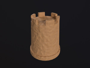 Beach sand tower 3D Model