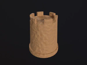 Beach sand tower 3D Model