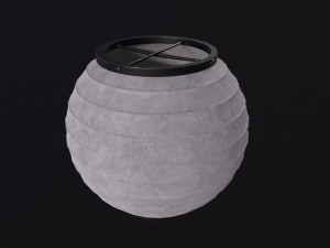 Japanese paper lantern 3Dモデル