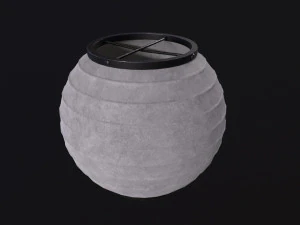 Японский бумажный фонарик 3D Модель