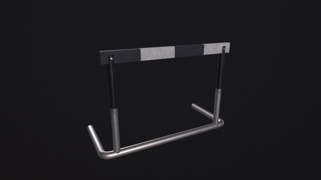 Track hurdle 3D Model .c4d .max .obj .3ds .fbx .stl .blend 