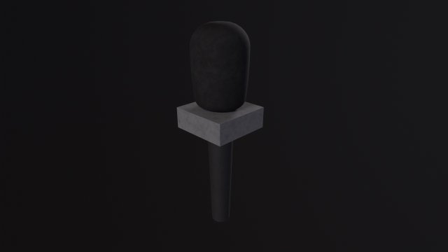 News microphone 3D Model .c4d .max .obj .3ds .fbx .stl .blend 
