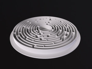 Circular labyrinth 3D Model
