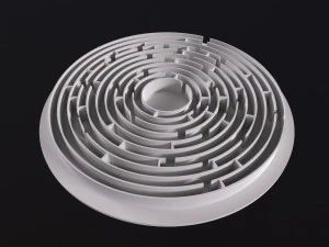 Circular labyrinth 3D Model