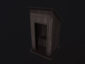 Outhouse Toilet 3D Model