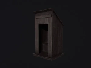 Outhouse Toilet 3D Model