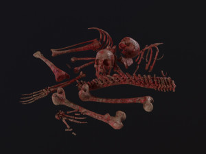 Creepy Pile of bones Model 3D