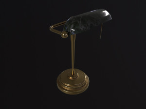 Antique Desk Lamp Modèle 3D