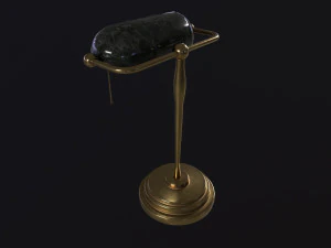 Antique Desk Lamp 3D Model