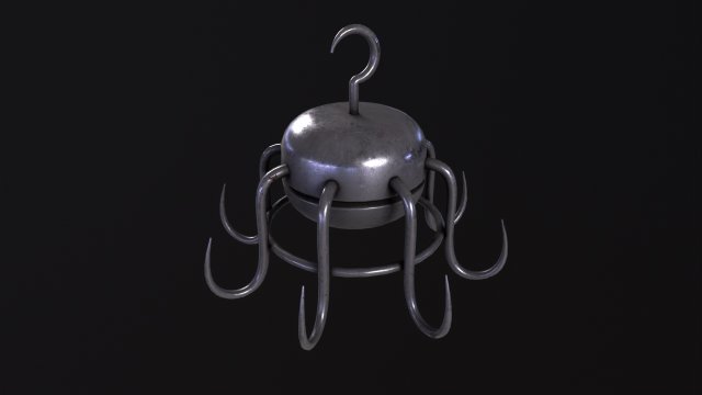 Meat Hook Model 3D .c4d .max .obj .3ds .fbx .stl .blend 