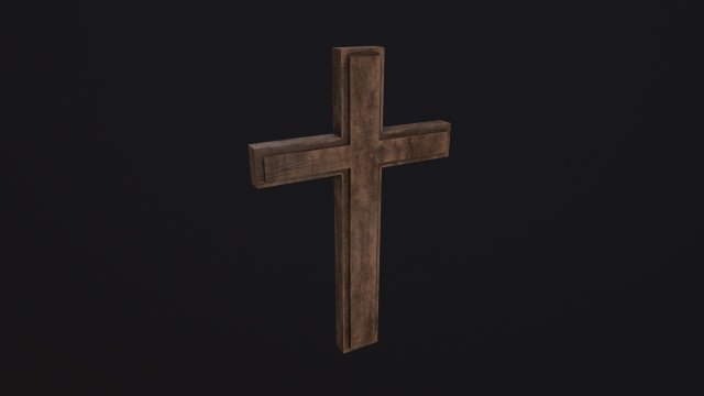 Wooden Cross Modello 3D .c4d .max .obj .3ds .fbx .stl .blend 