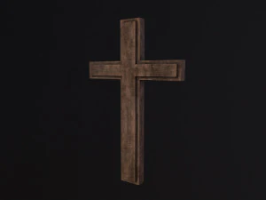 Wooden Cross 3D Model