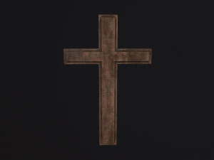 Wooden Cross 3D Model