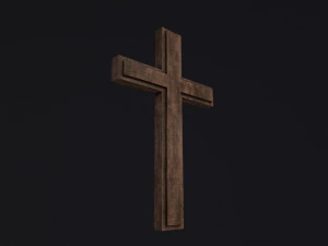 Wooden Cross 3D Model