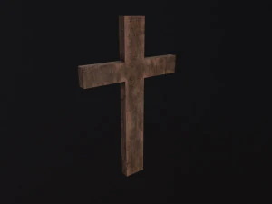 Wooden Cross 3D Model