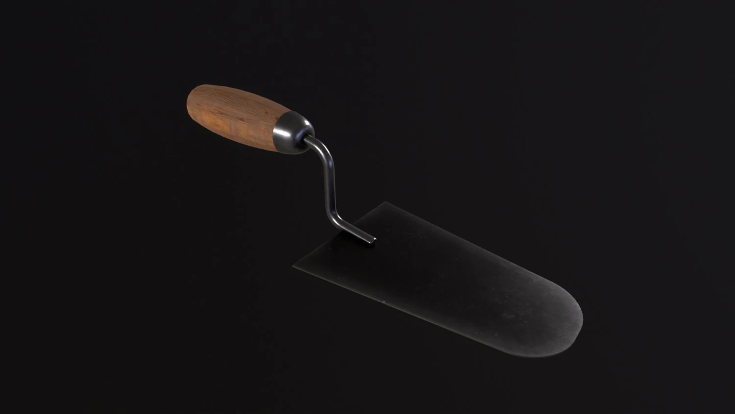 Plaster Trowel Poo 3D Model .c4d .max .obj .3ds .fbx .stl .blend