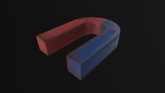 Magnet 3D Модель .c4d .max .obj .3ds .fbx .stl .blend 