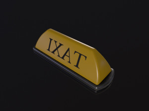 Taxi Sign Modello 3D