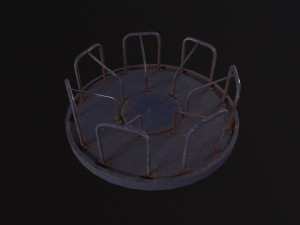 Soviet Merry Go Round 3D Model