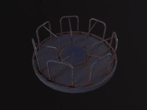 Soviet Merry Go Round 3D Model