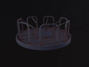 Soviet Merry Go Round 3D Model