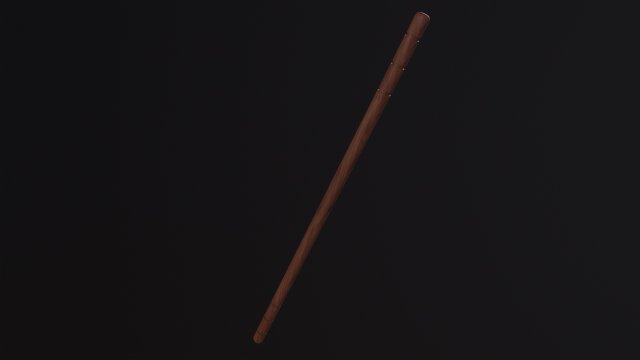Martial Arts Stick Weapon Modello 3D .c4d .max .obj .3ds .fbx .stl .blend 