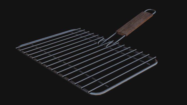 Grill Basket 3D 모델 .c4d .max .obj .3ds .fbx .stl .blend