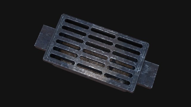 Sewage grate Model 3D .c4d .max .obj .3ds .fbx .stl .blend 