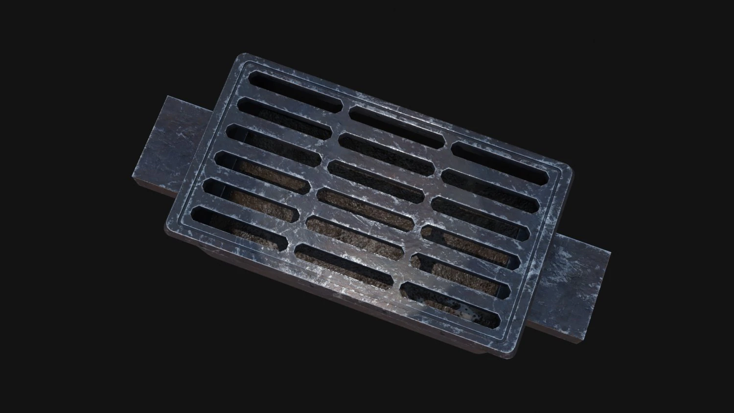 Sewage grate 3D Model .c4d .max .obj .3ds .fbx .stl .blend