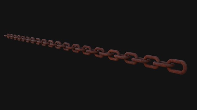 Simple Steel Chain 3D 모델 .c4d .max .obj .3ds .fbx .stl .blend 