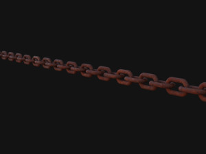 Simple Steel Chain 3D-Modell