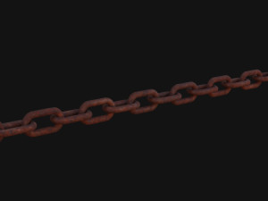Simple Steel Chain 3D 모델