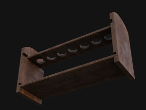 Test Tube Rack 3D Model