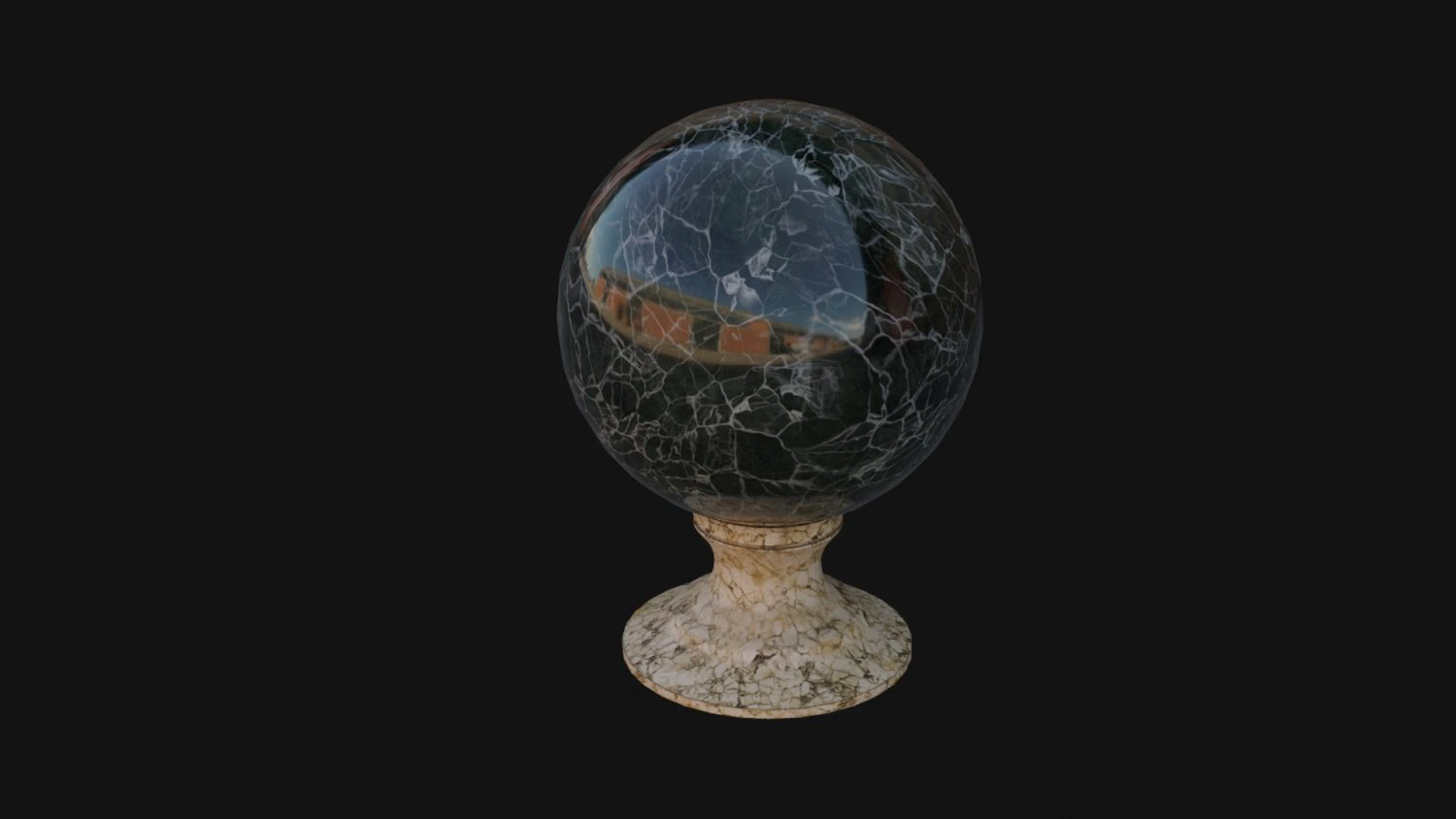 Green Crystal Ball 3D Model .c4d .max .obj .3ds .fbx .stl .blend