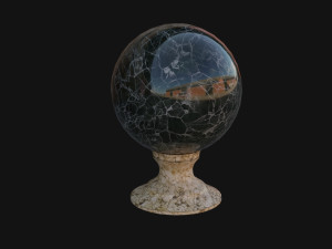 Green Crystal Ball Modelo 3D